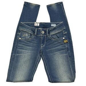G STAR women's lynn skinny powerwash slim fit jeans, 25 x 32. BNWT.